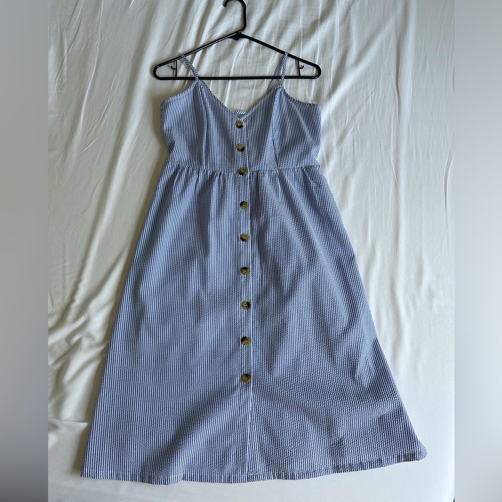 NWOT H&M Seersucker Strappy Dress Size 0
